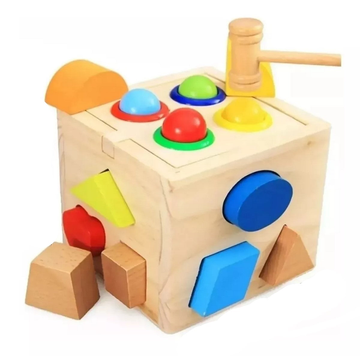 Juego Didáctico Cubo De Figuras Geométri